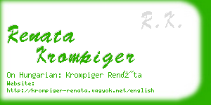 renata krompiger business card